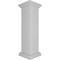 Ekena Millwork 10"W x 40"H Corner Newel Post with Panel, Peaked Capital & Base Trim (Installation kit included) NWL10X40CPP0B0 - alternate 7